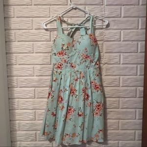 Halter Neck Floral Sundress